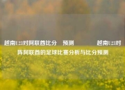 越南U23对阿联酋比分⚽预测🌈越南U23对阵阿联酋的足球比赛分析与比分预测