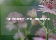 今日足彩竞猜比分结果⚽揭秘胜负之道