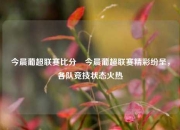 今晨葡超联赛比分⚽今晨葡超联赛精彩纷呈，各队竞技状态火热