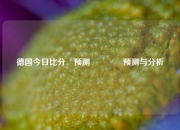 德国今日比分⚽预测🌈预测与分析