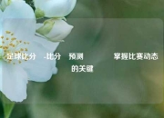 足球比分⚽-比分⚽预测🥈掌握比赛动态的关键