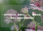一定牛体育比分⚽预测NBA🥇踢爆全场！揭秘NBA精准比分预测神器