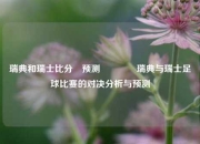瑞典和瑞士比分⚽预测🏀瑞典与瑞士足球比赛的对决分析与预测