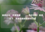 新浪比分⚽竞猜直播🥎狂欢在即！新浪比分⚽竞猜直播盛宴即将开启
