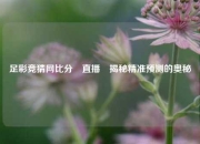 足彩竞猜网比分⚽直播⚽揭秘精准预测的奥秘