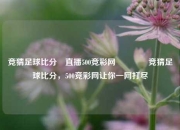 竞猜足球比分⚽直播500竞彩网🥎竞猜足球比分，500竞彩网让你一网打尽