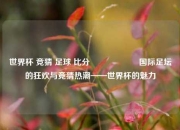 世界杯 竞猜 足球 比分⚽🎖️国际足坛的狂欢与竞猜热潮——世界杯的魅力