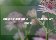 中国体育彩票竞猜比分⚽✌️一场智慧与运气的对决
