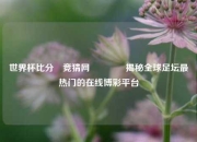 世界杯比分⚽竞猜网🏀揭秘全球足坛最热门的在线博彩平台