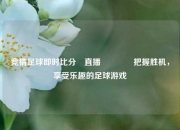 竞猜足球即时比分⚽直播🥇把握胜机，享受乐趣的足球游戏