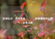 足球比分⚽足球预测🌈把握赛场风云的智者之道