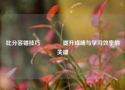 比分容错技巧🏆提升成绩与学习效率的关键