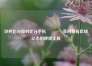 球探比分即时比分手机🏀实时掌握足球动态的便捷工具