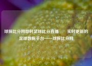 球探比分网即时足球比分直播✌️实时更新的足球数据平台——球探比分网