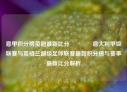 意甲积分榜英超最新比分👈意大利甲级联赛与英格兰超级足球联赛最新积分榜与赛事最新比分解析