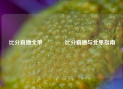 比分直播北单👉比分直播与北单指南