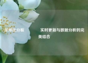 足球比分板🌈实时更新与数据分析的完美结合