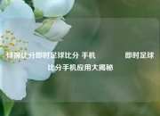 球探比分即时足球比分 手机🏀即时足球比分手机应用大揭秘