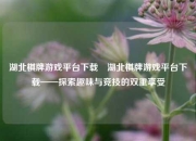湖北棋牌游戏平台下载⚽湖北棋牌游戏平台下载——探索趣味与竞技的双重享受