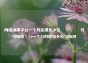 网络棋牌平台一个月能赚多少钱🎖️网络棋牌平台一个月的收益分析与预测