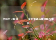 足彩比分查询🏅实时更新与便捷操作指南