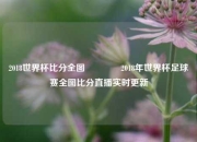 2018世界杯比分全图🥈2018年世界杯足球赛全图比分直播实时更新
