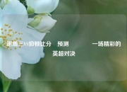 谢周三VS伯顿比分⚽预测🏅一场精彩的英超对决