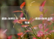 德国vs加纳比分⚽预测🥇德国VS加纳 比分预测