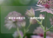亚冠半决赛比分⚾一场激烈的较量