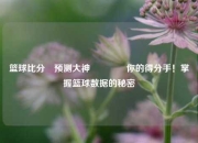 篮球比分⚽预测大神🏅你的得分手！掌握篮球数据的秘密