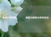 电竞比赛预测🏐策略与数据分析的结合