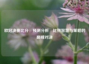 欧冠决赛比分⚽预测分析⚽比拼智慧与策略的巅峰对决
