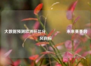 大数据预测欧洲杯比分⚽🏆未来赛事的风向标
