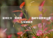 篮球比分⚽预测网👈揭秘专业数据分析与预测技术