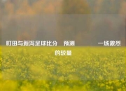 町田与新泻足球比分⚽预测🌈一场激烈的较量