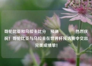 哥伦比亚和乌拉圭比分⚽预测👉热烈庆祝！哥伦比亚与乌拉圭在世界杯预选赛中交出完美成绩单！
