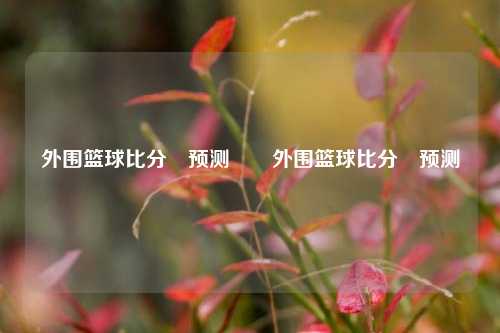 外围篮球比分⚽预测✌️外围篮球比分⚽预测