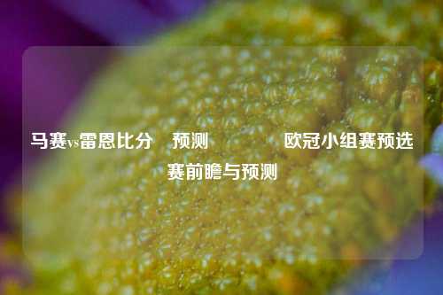 马赛vs雷恩比分⚽预测🥇欧冠小组赛预选赛前瞻与预测
