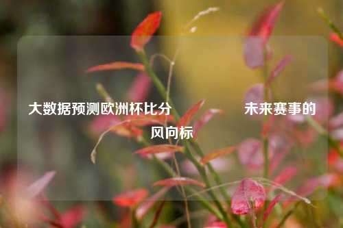 大数据预测欧洲杯比分⚽🏆未来赛事的风向标