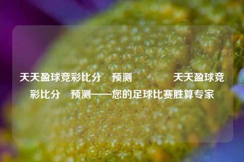 天天盈球竞彩比分⚽预测🥇天天盈球竞彩比分⚽预测——您的足球比赛胜算专家