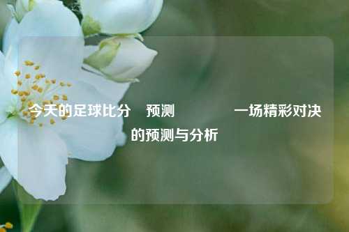 今天的足球比分⚽预测🏆一场精彩对决的预测与分析