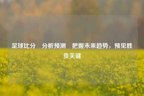 足球比分⚽分析预测⚽把握未来趋势，预见胜负关键