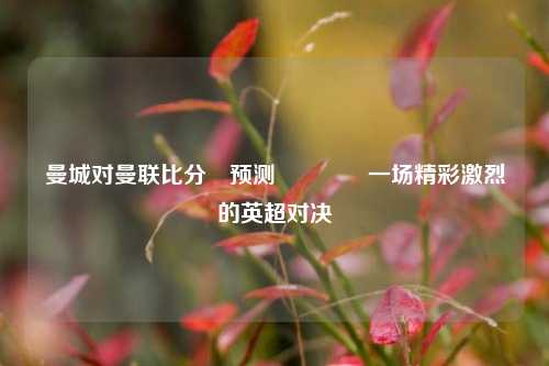 曼城对曼联比分⚽预测🏐一场精彩激烈的英超对决