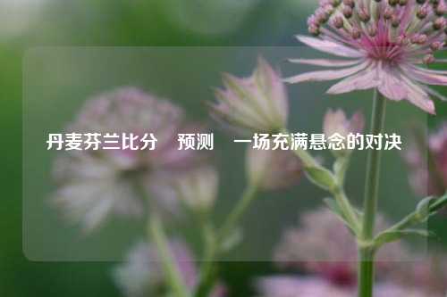 丹麦芬兰比分⚽预测⚽一场充满悬念的对决