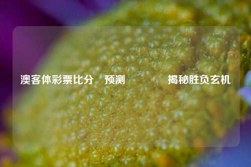 澳客体彩票比分⚽预测🥈揭秘胜负玄机