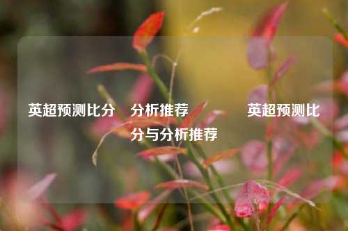 英超预测比分⚽分析推荐👈英超预测比分与分析推荐