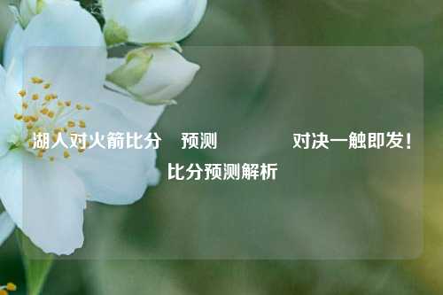 湖人对火箭比分⚽预测👈对决一触即发！比分预测解析