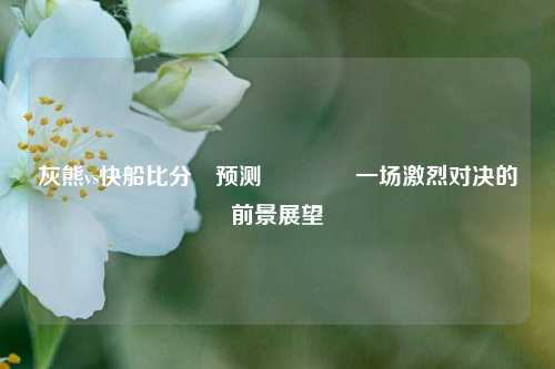 灰熊vs快船比分⚽预测🥉一场激烈对决的前景展望