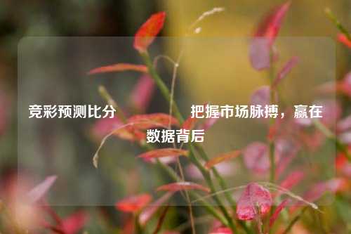 竞彩预测比分⚽👍把握市场脉搏，赢在数据背后