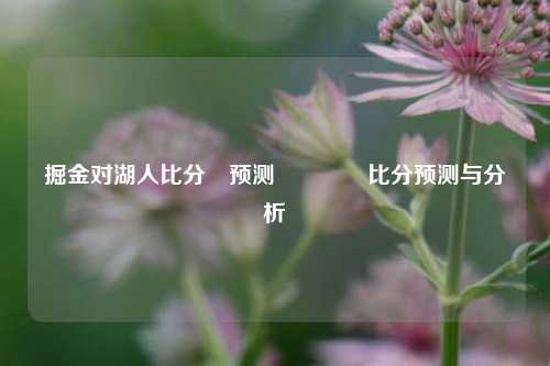 掘金对湖人比分⚽预测🏐比分预测与分析